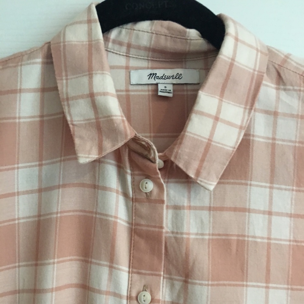Madewell long sleeve, soft flannel shirt, size s